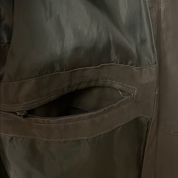 Ralph Lauren Brown Wool Blend Trench Coat (missing inner part) 314 - Picture 8 of 11